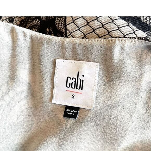 Cabi black and beige lace Monaco Cami Tunic size small- excellent condition - Picture 10 of 16